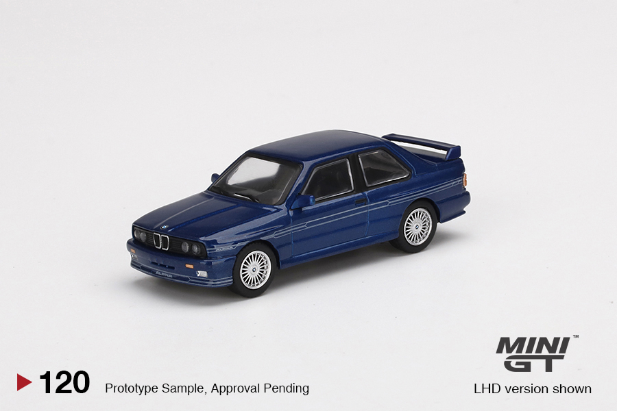 MINI GT #120 — BMW M3 (E30) ALPINA B6 3.5S Alpina Blue - Image 3