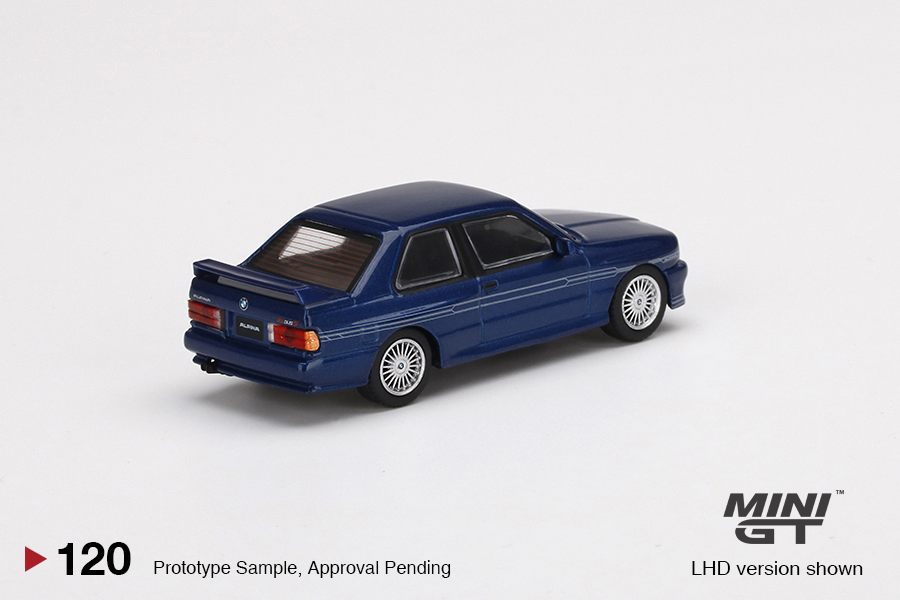 MINI GT #120 — BMW M3 (E30) ALPINA B6 3.5S Alpina Blue - Image 4