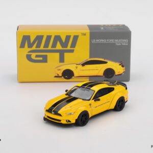 MINI GT #1077 — LB-WORKS FORD MUSTANG Triple Yellow