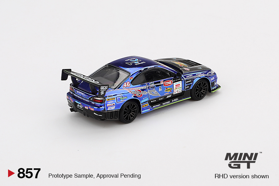 MINI GT #857 — Nissan Silvia (S15) D-MAX #46 D-MAX Racing 2023 D1 Grand Prix - Image 3