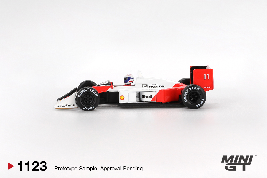 MINI GT #1123 — McLaren MP4/4 #11 Alain Prost 1988 Japanese Grand Prix 2nd Place - Image 4