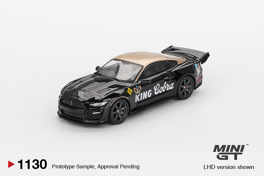 MINI GT #1130 — Shelby GT500 Dragon Snake Concept Black/Gold - Image 3