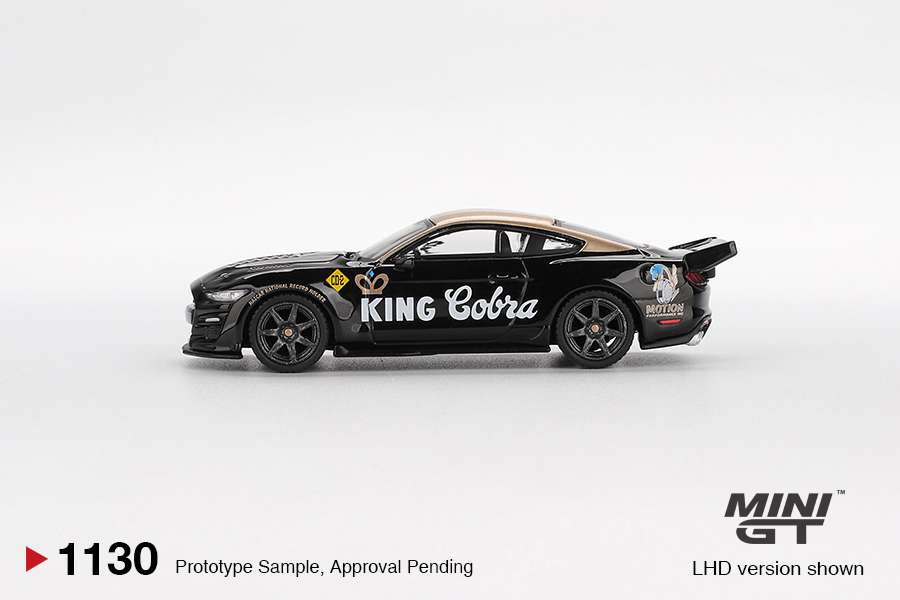 MINI GT #1130 — Shelby GT500 Dragon Snake Concept Black/Gold - Image 5