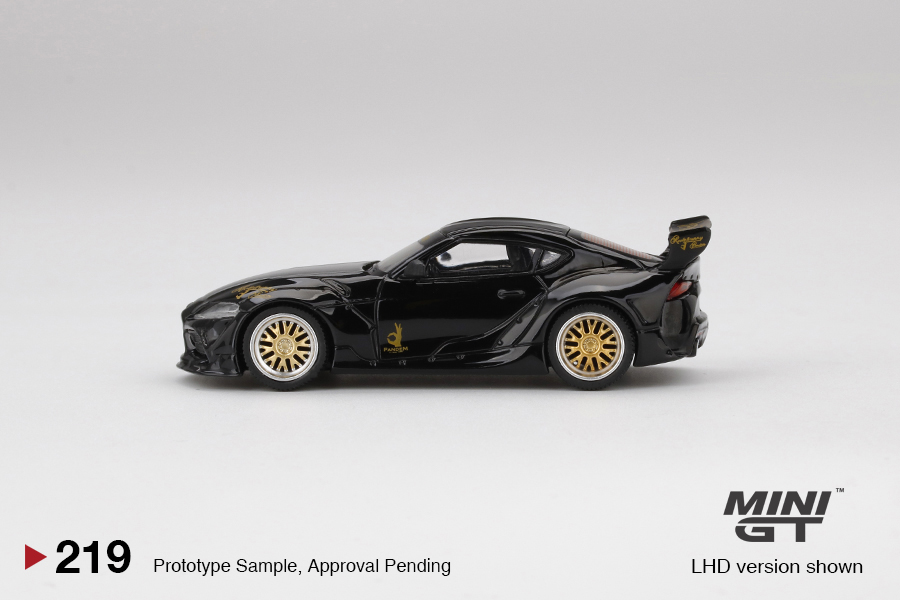 MINI GT #219 — Pandem Toyota GR Supra V1.0 Black - Image 5