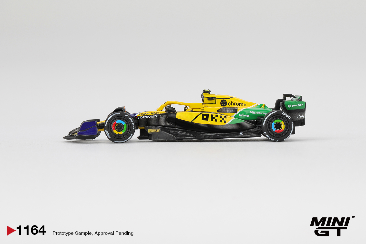 MINI GT #1164 — McLaren MCL38 #4 Lando Norris 2024 F1 Monaco GP - Image 4