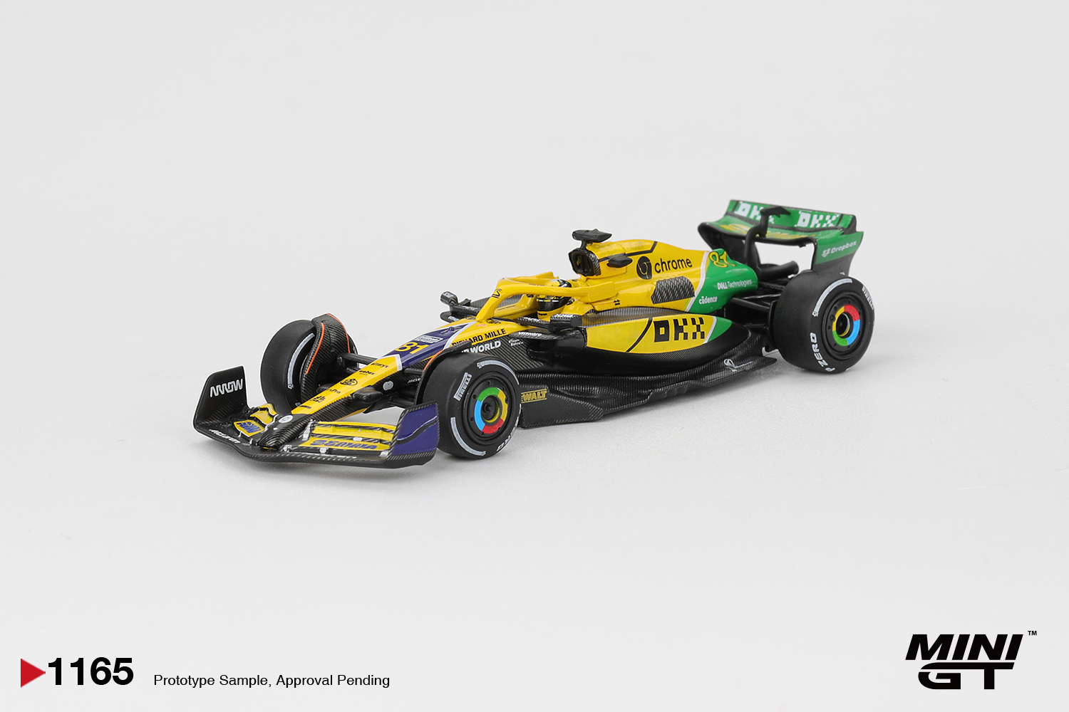 MINI GT #1165 — McLaren MCL38 #81 Oscar Piastri 2024 F1 Monaco GP 2nd Place