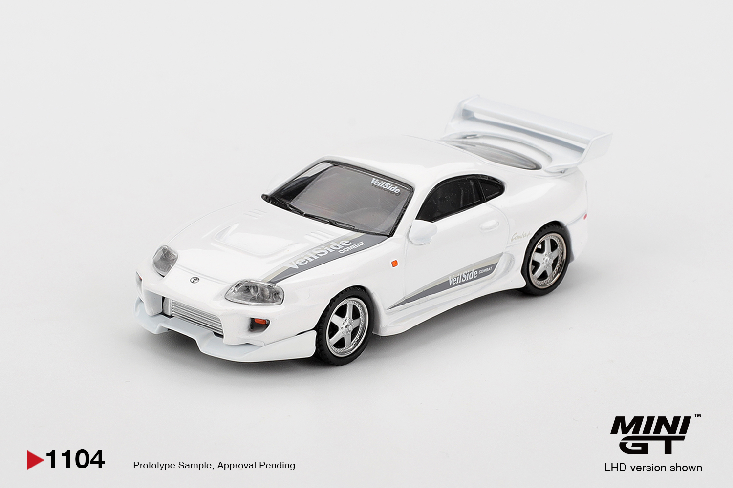 MINI GT #1104 — Toyota Supra VeilSide Combat V-I White - Image 3