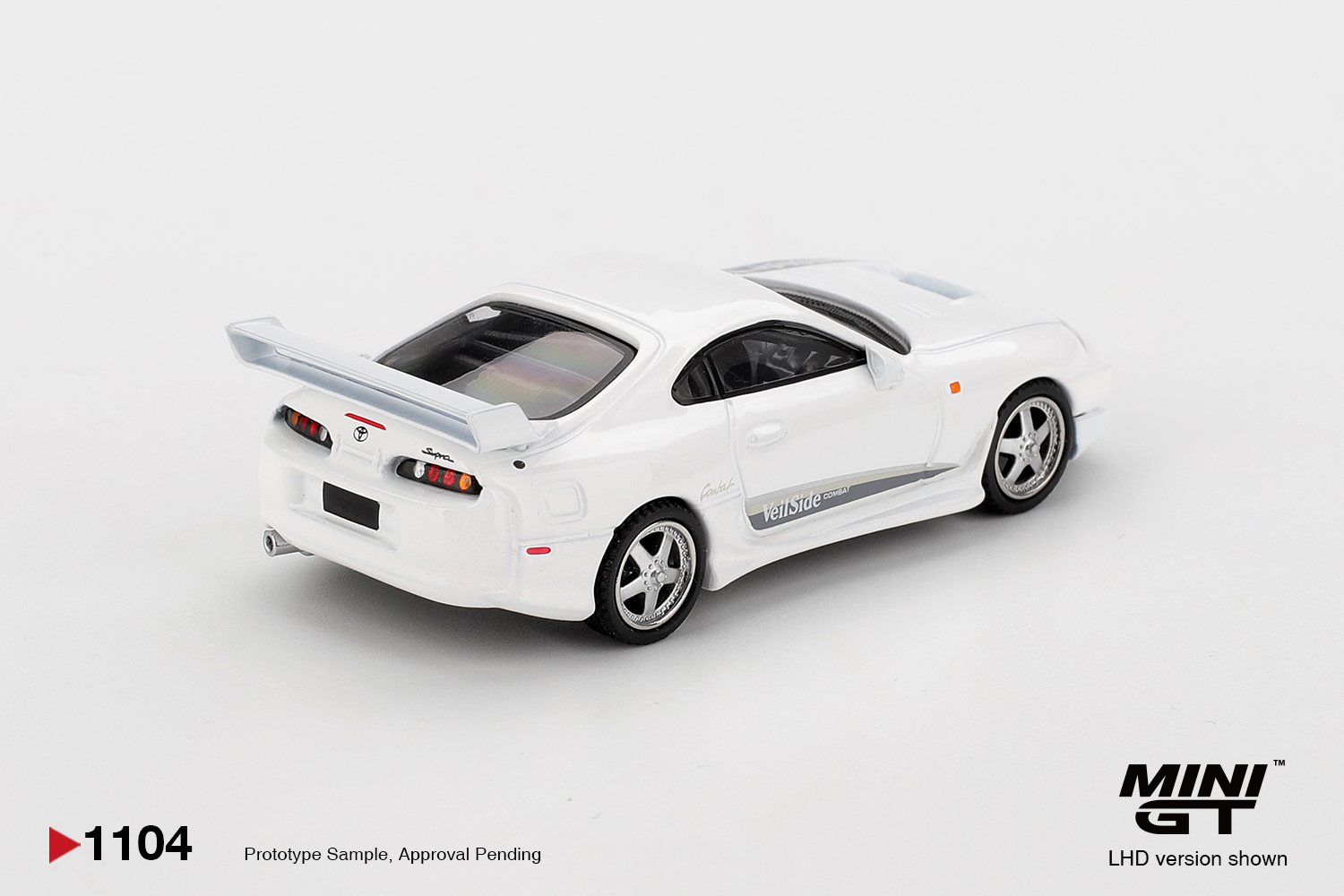 MINI GT #1104 — Toyota Supra VeilSide Combat V-I White - Image 4