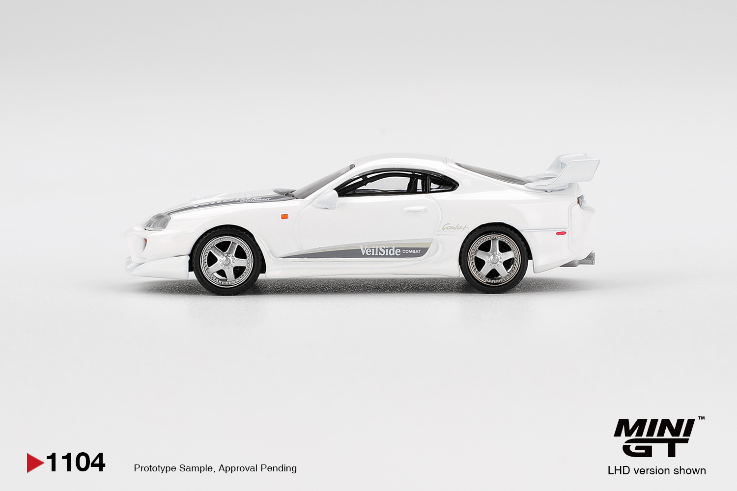 MINI GT #1104 — Toyota Supra VeilSide Combat V-I White - Image 5