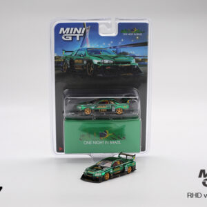 MINI GT #1017 — Nissan LB-ER34 Super Silhouette SKYLINE Green Chrome [ 2025 One Night in Brazil Event Exclusive ]