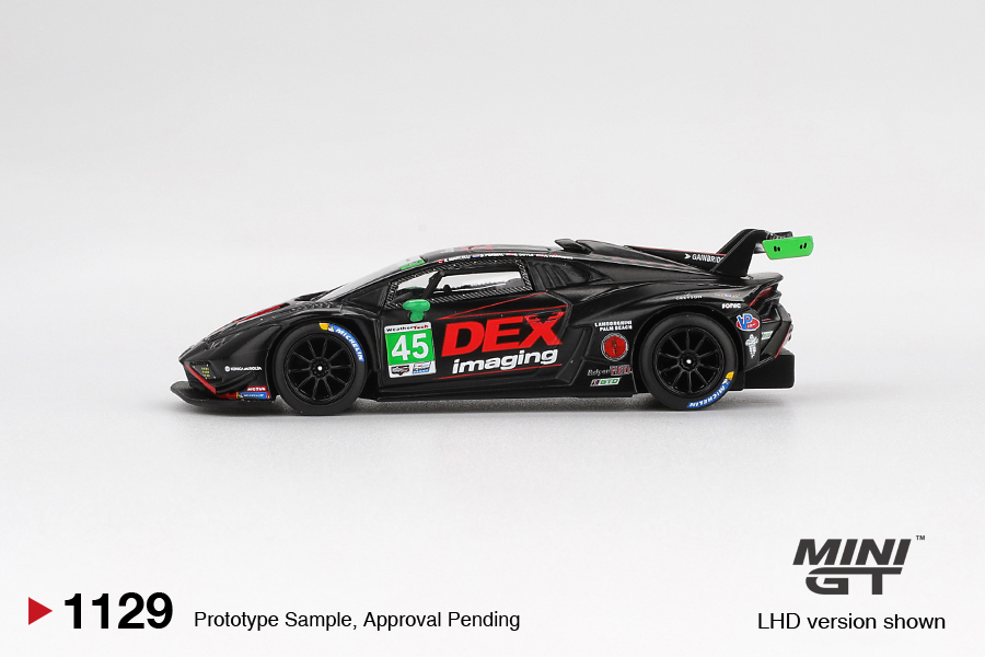 MINI GT #1129 — Lamborghini Huracán GT3 EVO2 #45 No. 45 DEX Imaging 2024 IMSA Daytona 24 Hrs - Image 5