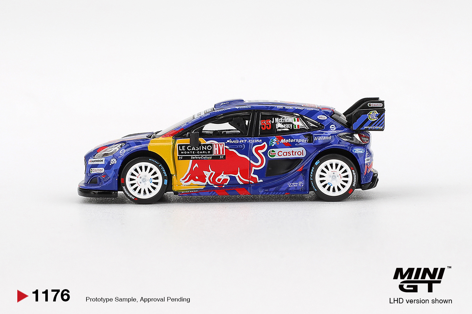 MINI GT #1176 — Ford Puma Rally1 #55 M-Sport Ford WRT 2025 Rally Monte-Carlo - Image 4