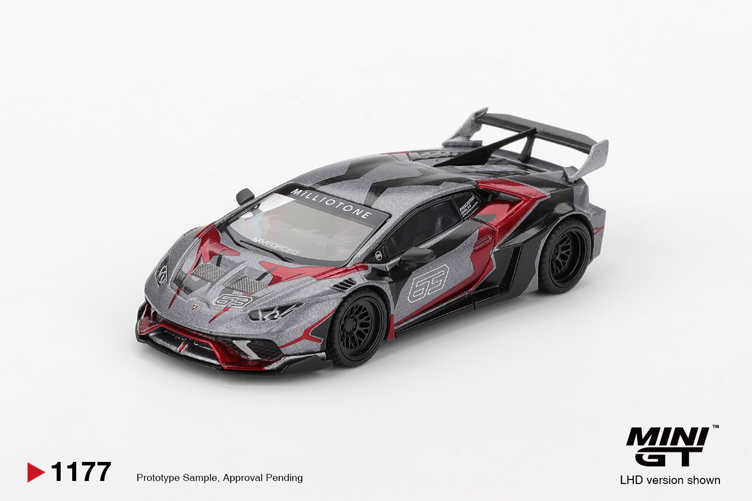 MINI GT #1177 — LB ★ WORKS Lamborghini Huracán GT RONIN