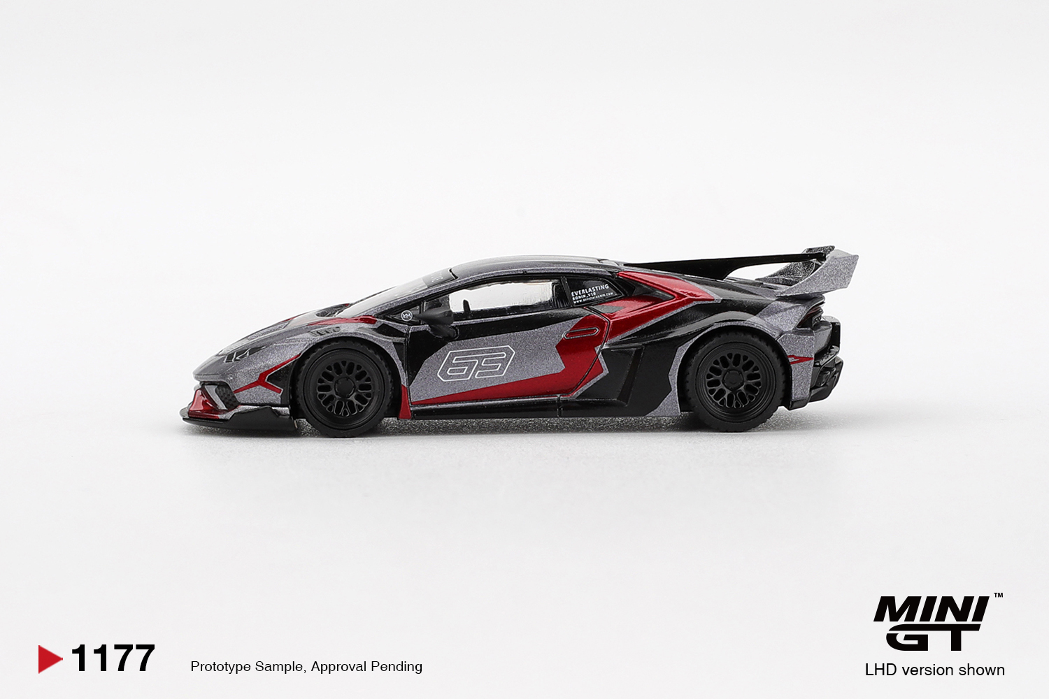 MINI GT #1177 — LB ★ WORKS Lamborghini Huracán GT RONIN - Image 4