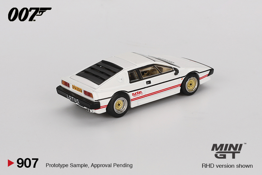 MINI GT #907 — Lotus Esprit Turbo White "For Your Eyes Only" - Image 3