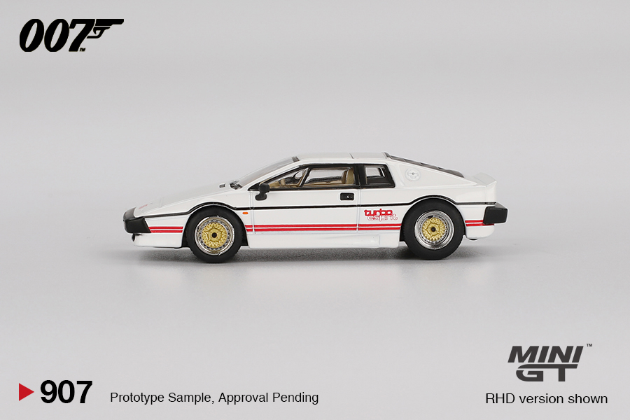 MINI GT #907 — Lotus Esprit Turbo White "For Your Eyes Only" - Image 4