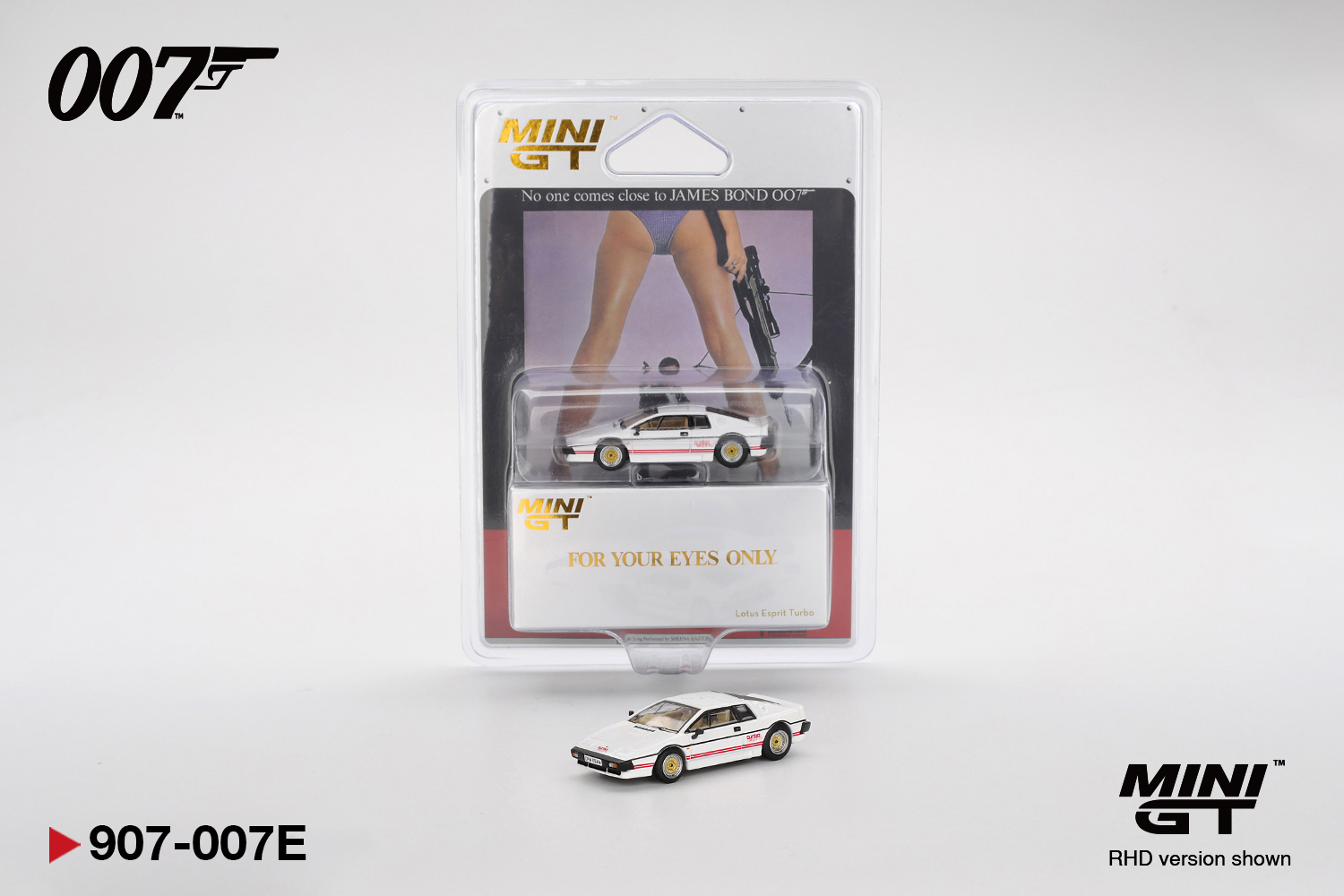 MINI GT #907 — Lotus Esprit Turbo White "For Your Eyes Only" - Image 5