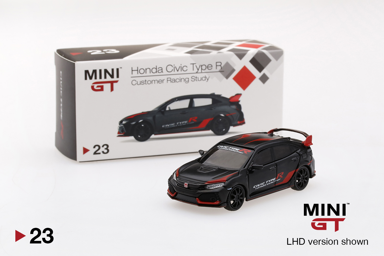 MINI GT #23 — Honda Civic Type R (FK8) "Customer Racing Study" LHD version only