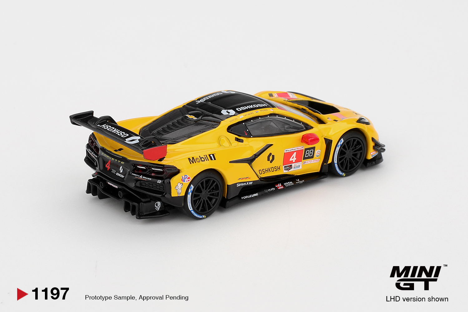 MINI GT #1197 — Chevrolet Corvette Z06 GT3.R #4 Corvette Racing by Pratt Miller Motorsports 2025 IMSA Daytona 24 Hrs - Image 3