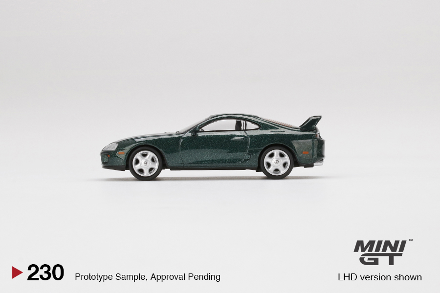 MINI GT #230 — Toyota Supra (JZA80) Dark Green Pearl Metallic - Image 5