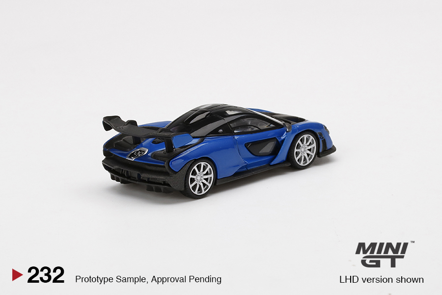 MINI GT #232 — McLaren Senna Antares Blue - Image 4