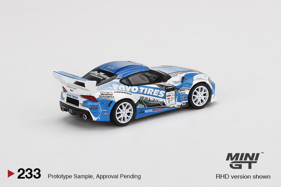 MINI GT #233 — Pandem Toyota GR Supra V1.0 Team TOYO TIRES DRIFT 2019 D1 Grand Prix - Image 4