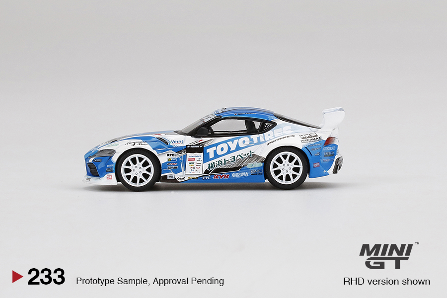 MINI GT #233 — Pandem Toyota GR Supra V1.0 Team TOYO TIRES DRIFT 2019 D1 Grand Prix - Image 5
