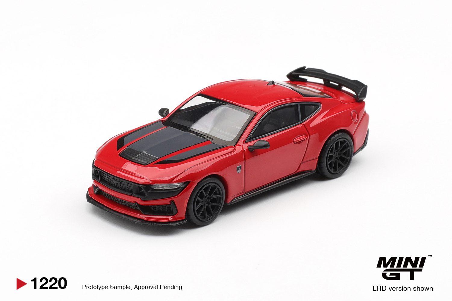 MINI GT #1220 — Ford Mustang Dark Horse Race Red