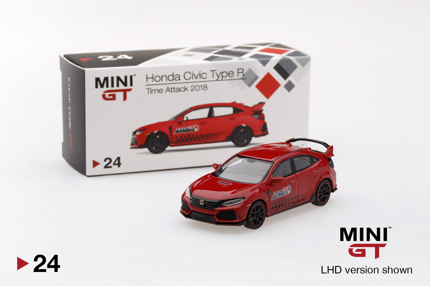 MINI GT #24 — Honda Civic Type R (FK8) "Time Attack 2018" LHD version only