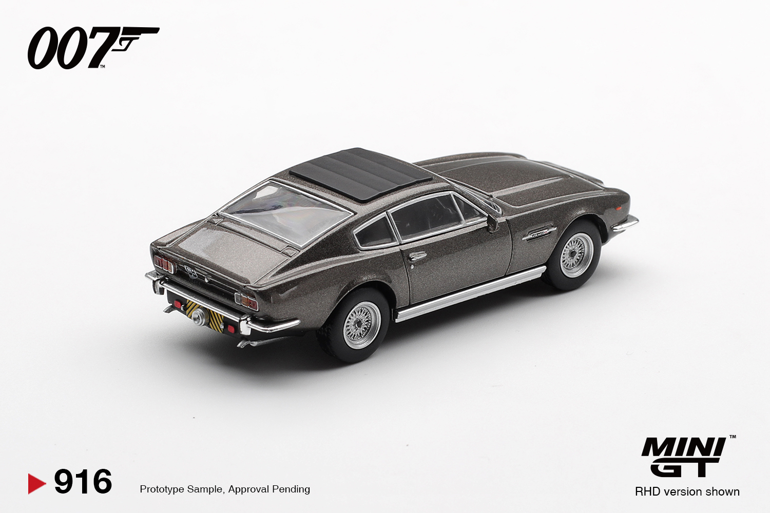 MINI GT #916 — Aston Martin V8 Vantage “The Living Daylights” – Weapons Off - Image 3