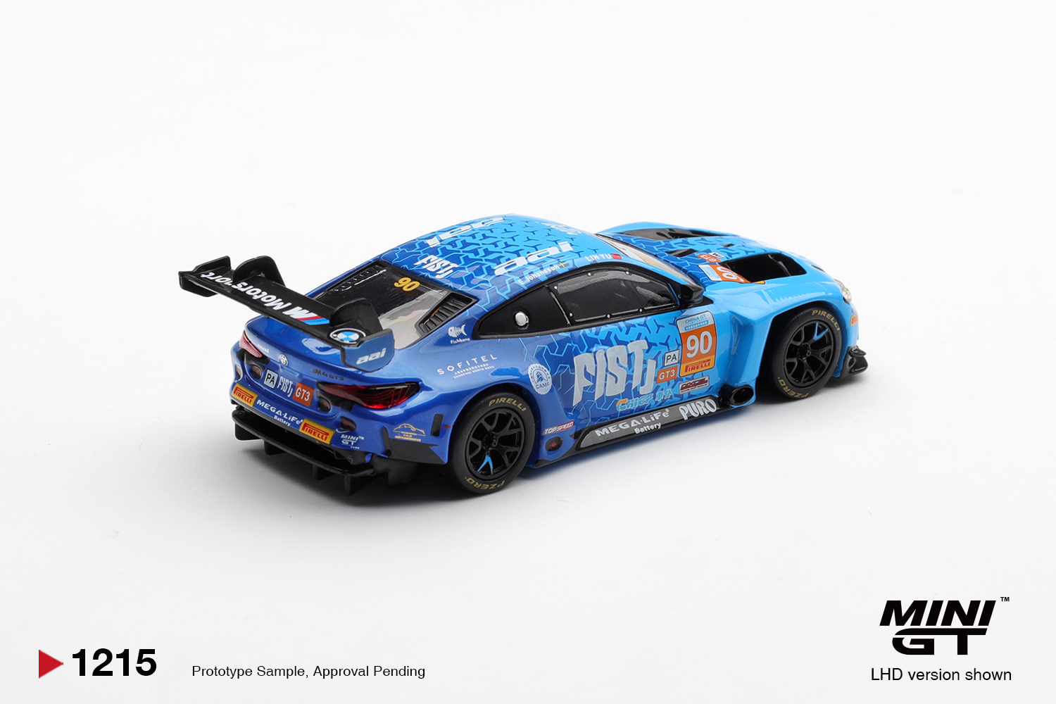 MINI GT #1215 — BMW M4 GT3 EVO #90 FIST Team AAI 2025 China GT - Image 3