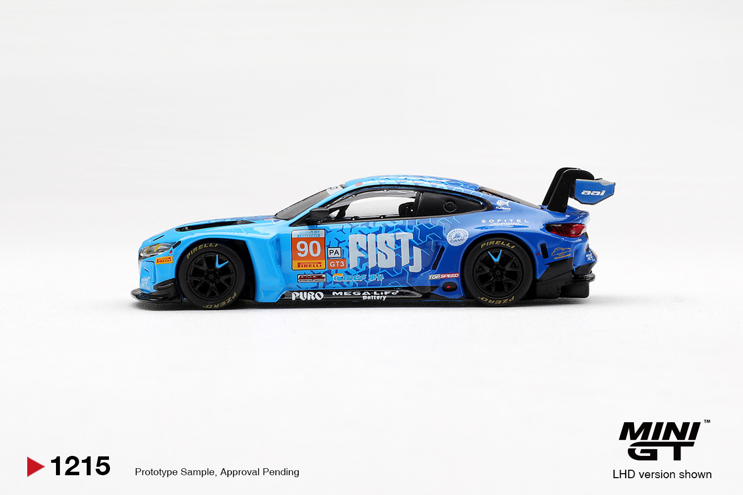 MINI GT #1215 — BMW M4 GT3 EVO #90 FIST Team AAI 2025 China GT - Image 4