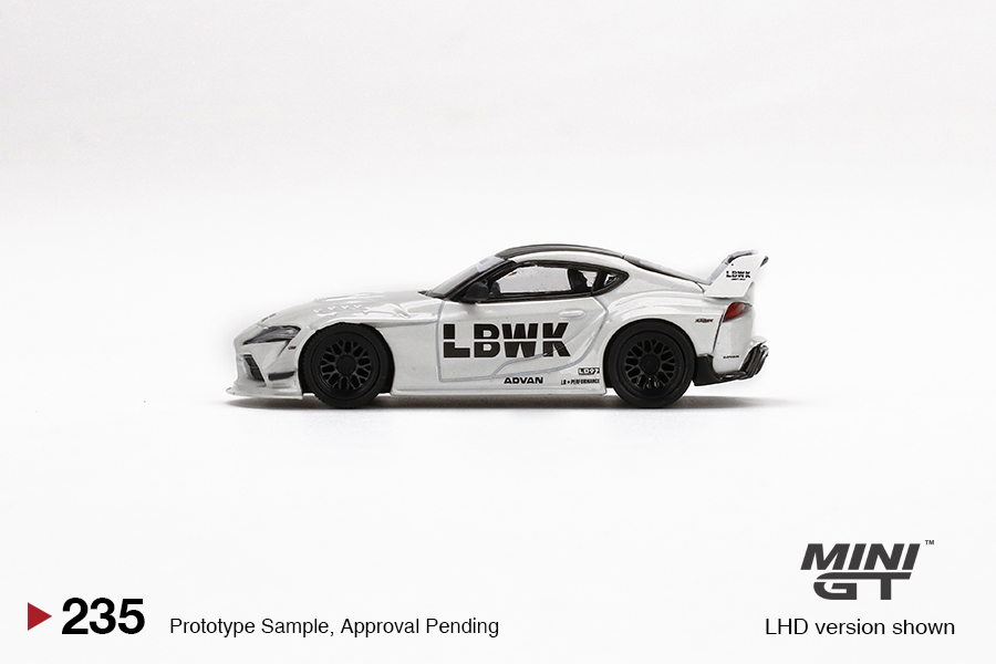 MINI GT #235 — LB★WORKS Toyota GR Supra White LHD / RHD version available - Image 5