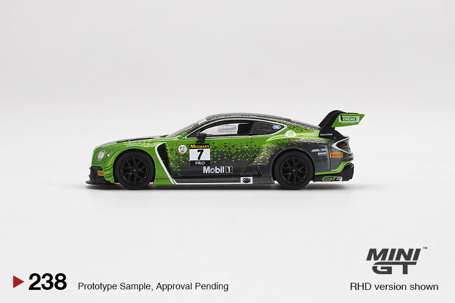 MINI GT #238 — Bentley Continental GT3 #7 Bentley Team M-Sport 2020 Liqui-Moly Bathurst 12 Hrs Winner RHD version only - Image 5