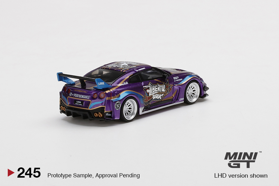 MINI GT #245 — LB-Silhouette WORKS GT NISSAN 35GT-RR Ver.1 "Purple Metallic" LHD version only Limited Edition 5000 pcs - Image 4