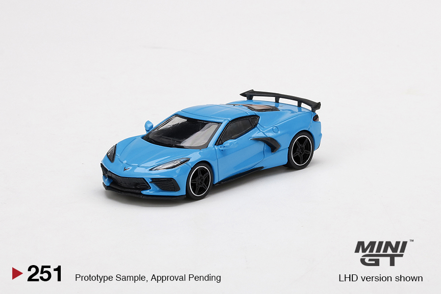 MINI GT #251 — Chevrolet Corvette Stingray Rapid Blue LHD / RHD version available - Image 3