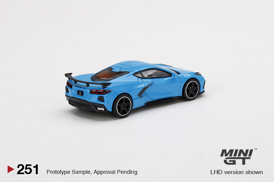 MINI GT #251 — Chevrolet Corvette Stingray Rapid Blue LHD / RHD version available - Image 4