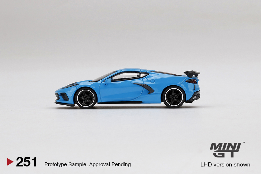MINI GT #251 — Chevrolet Corvette Stingray Rapid Blue LHD / RHD version available - Image 5