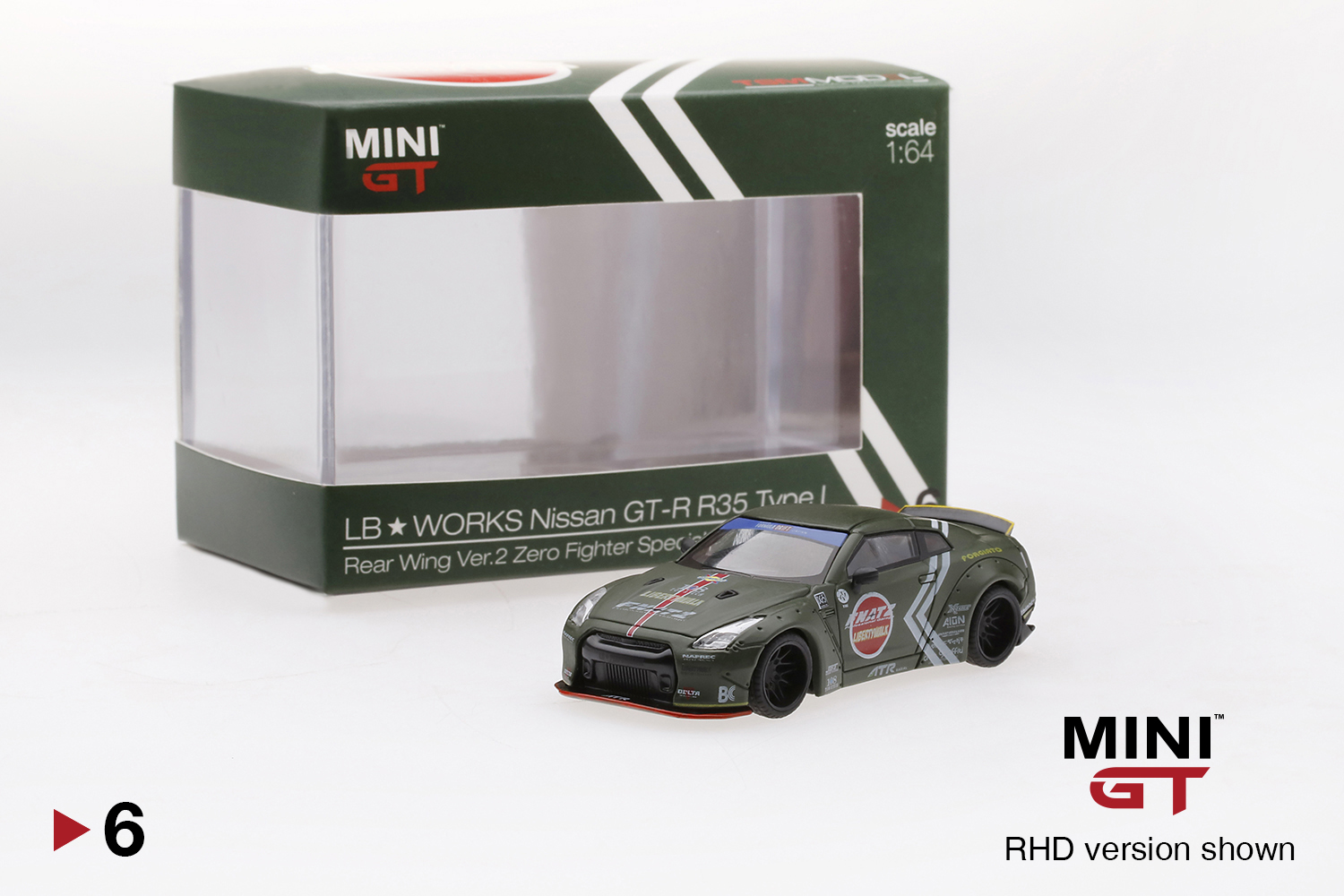 MINI GT #6 — LB★WORKS Nissan GT-R (R35) Zero Fighter Special