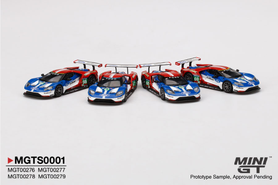 MINI GT #276 — Ford GT LMGTE PRO 2016 24 Hrs of Le Mans Ford Chip Ganassi Team 4 Cars Set - Image 3