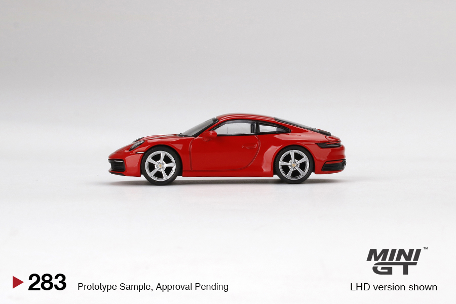 MINI GT #283 — Porsche 911 (992) Carrera S Guards Red - Image 5