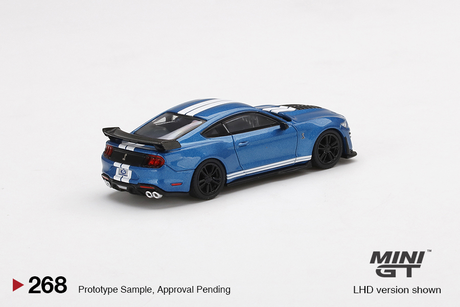 MINI GT #268 — Ford Mustang Shelby GT500 Ford Performance Blue LHD / RHD version available. - Image 4
