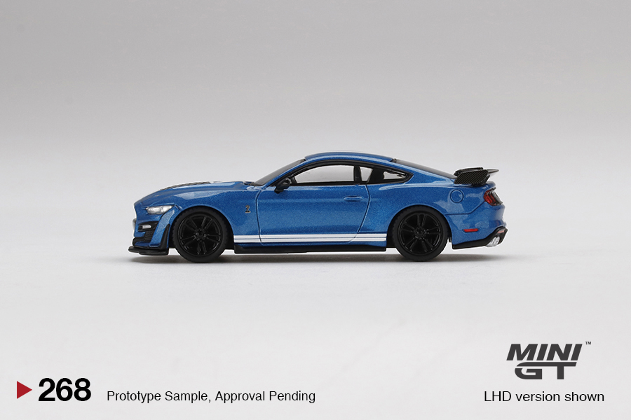 MINI GT #268 — Ford Mustang Shelby GT500 Ford Performance Blue LHD / RHD version available. - Image 5