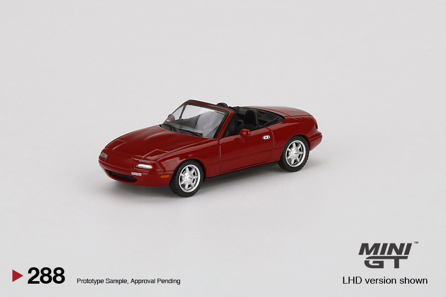 MINI GT #288 — Mazda Miata MX-5 (NA) Classic Red LHD version only. - Image 3