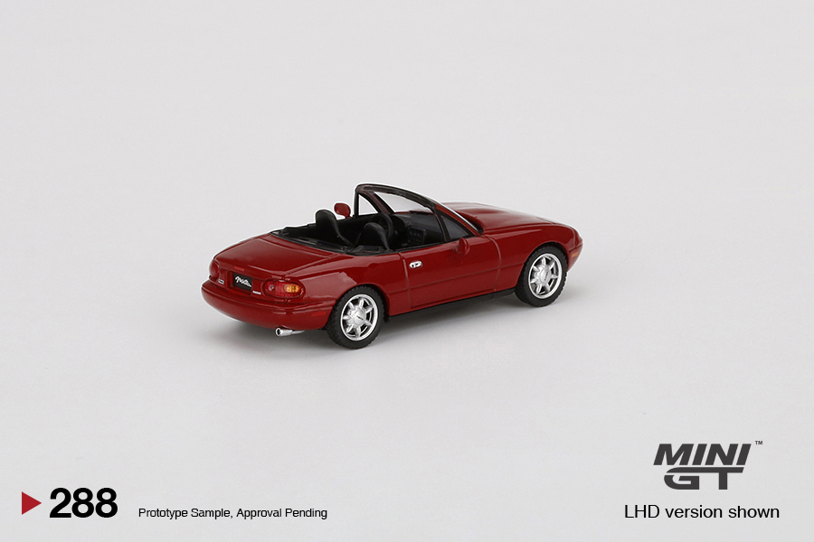 MINI GT #288 — Mazda Miata MX-5 (NA) Classic Red LHD version only. - Image 4