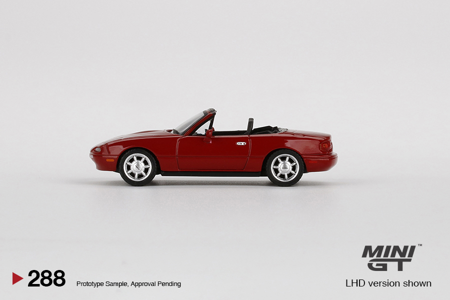 MINI GT #288 — Mazda Miata MX-5 (NA) Classic Red LHD version only. - Image 5