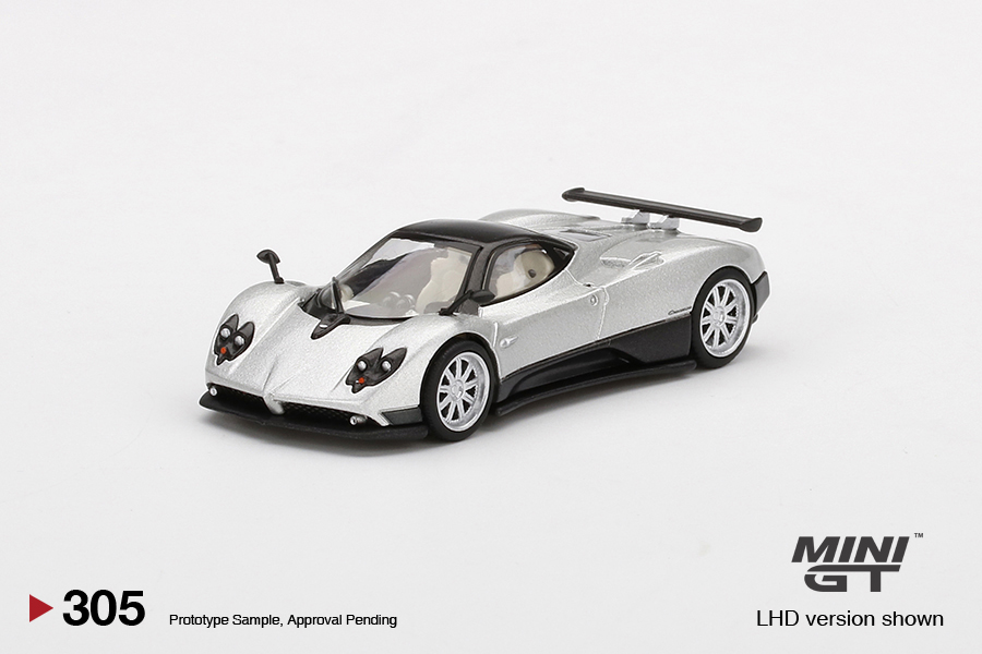 MINI GT #305 — Pagani Zonda F Silver - Image 3