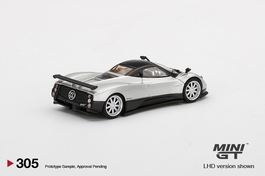 MINI GT #305 — Pagani Zonda F Silver - Image 4