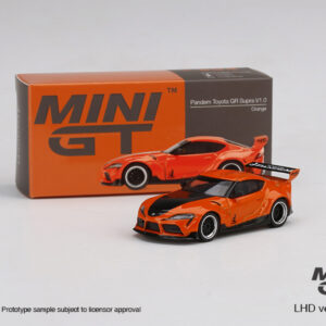 MINI GT #294 — Pandem Toyota GR Supra V1.0 Orange LHD version only. [ USA EXCLUSIVE ITEM ]