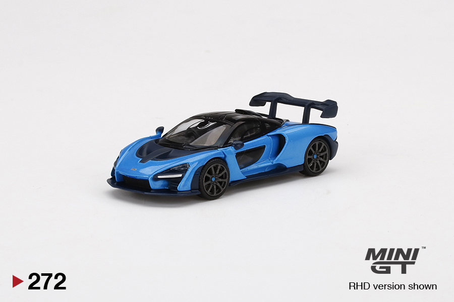 MINI GT #272 — McLaren Senna Cerulean Blue MINI GT x Tarmac Shmee150 Collection - Image 3